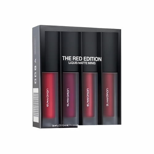 Beauty Liquid Matte Minis – The Red Edition Lippenstift-Set (4er-Pack)
