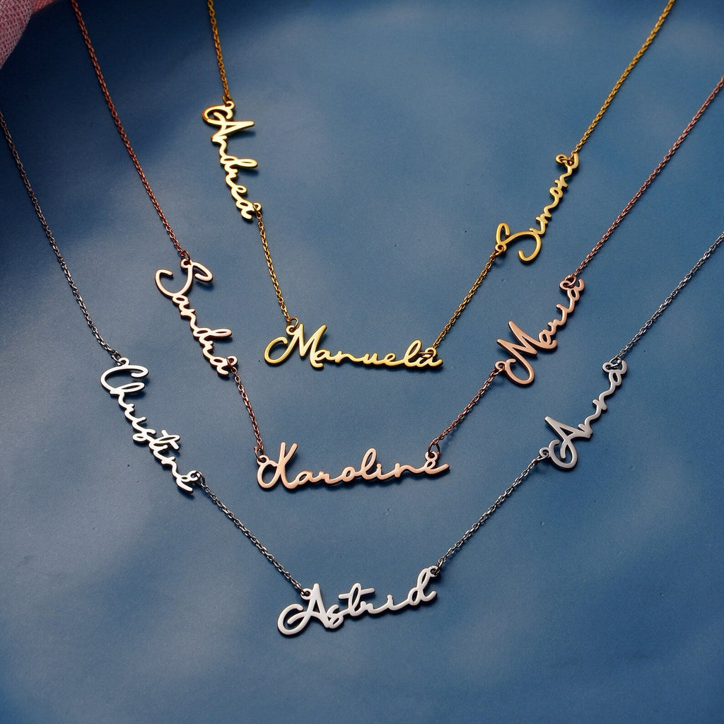 Multiple Name Necklace - personalized name necklace
